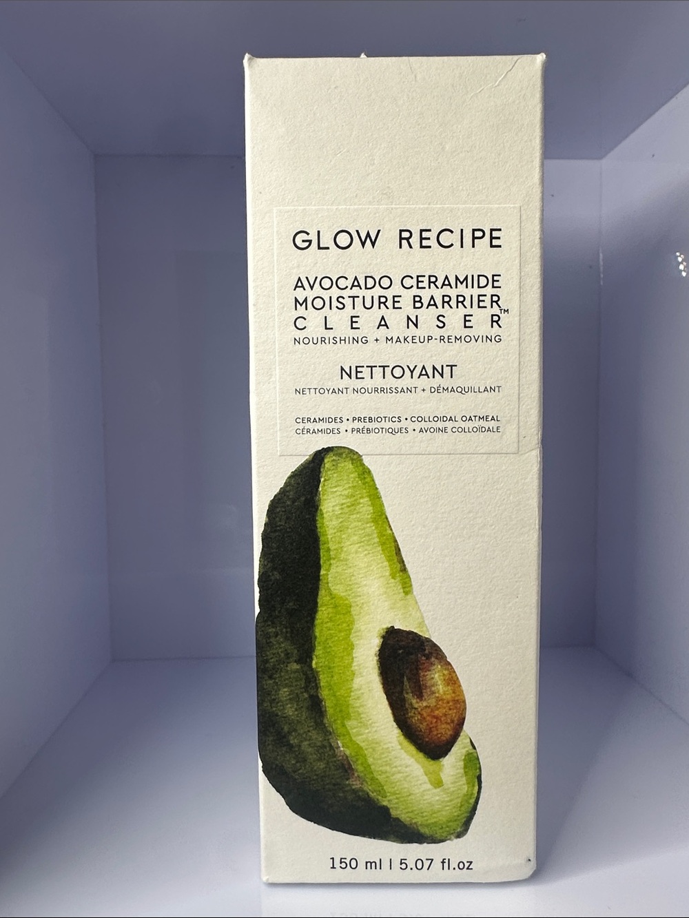 Glow Recipe Avocado Ceramide Moisture Barrier Cleanser — cream, green, brown